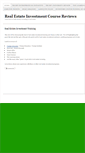 Mobile Screenshot of bestrealestateinvestmentcourses.com